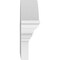 Ekena Millwork Segment Arch W/ Flankers 4 Spoke Architectural Grade PVC Pediment, 30"W x 8-1/2"H x 2-1/2"P PEDPS030X085SGF04 - alternate 3